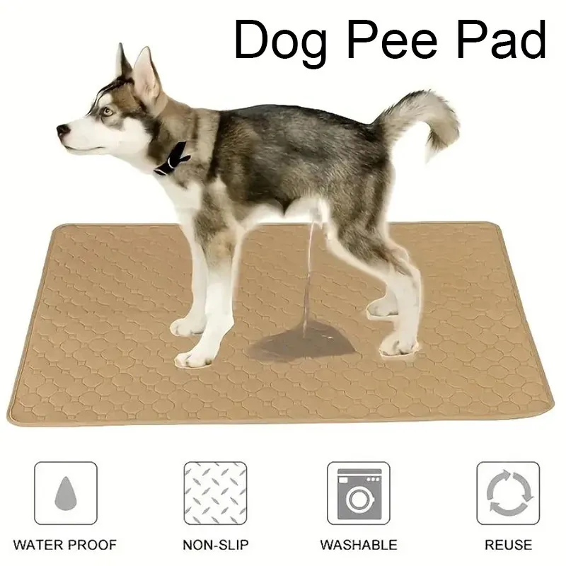 Dog Pee Pad Blanket Reusable Absorbent Diaper Washable Puppy Training Pad Pet Bed Urine Mat for Pet Car Seat Cover 240410