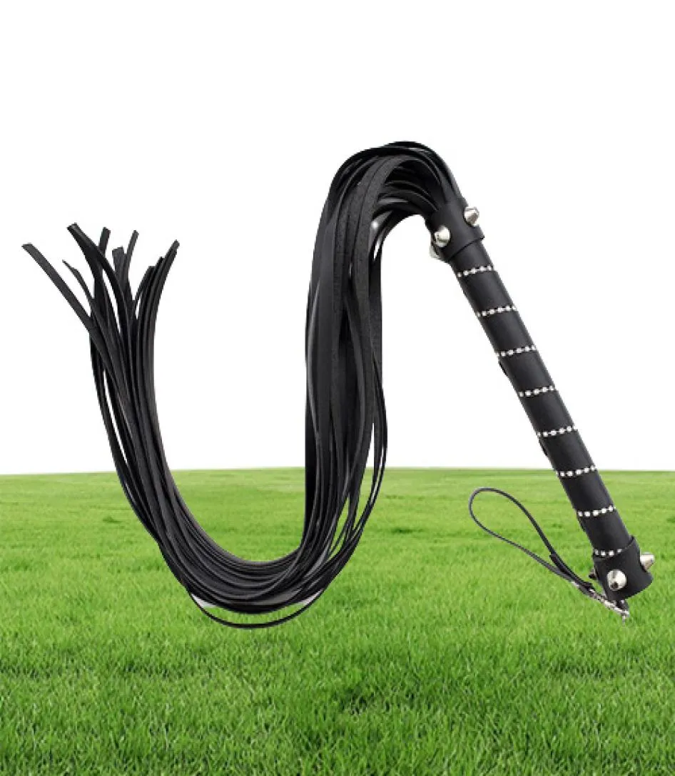 BDSM PU Leather Whip Flogger Ass Spanking Bondage Slave SM Restraints In Adult Games For Couples Fetish Sex Toys For Women Men H2703234