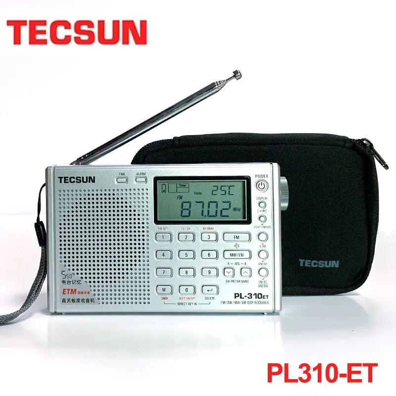 Radio Tecsun PL310ET PL310ET 풀 밴드 라디오 디지털 복사기 FM/AM/SW/MW/LW 세계 대역 스테레오 라디오 디지털 수신기