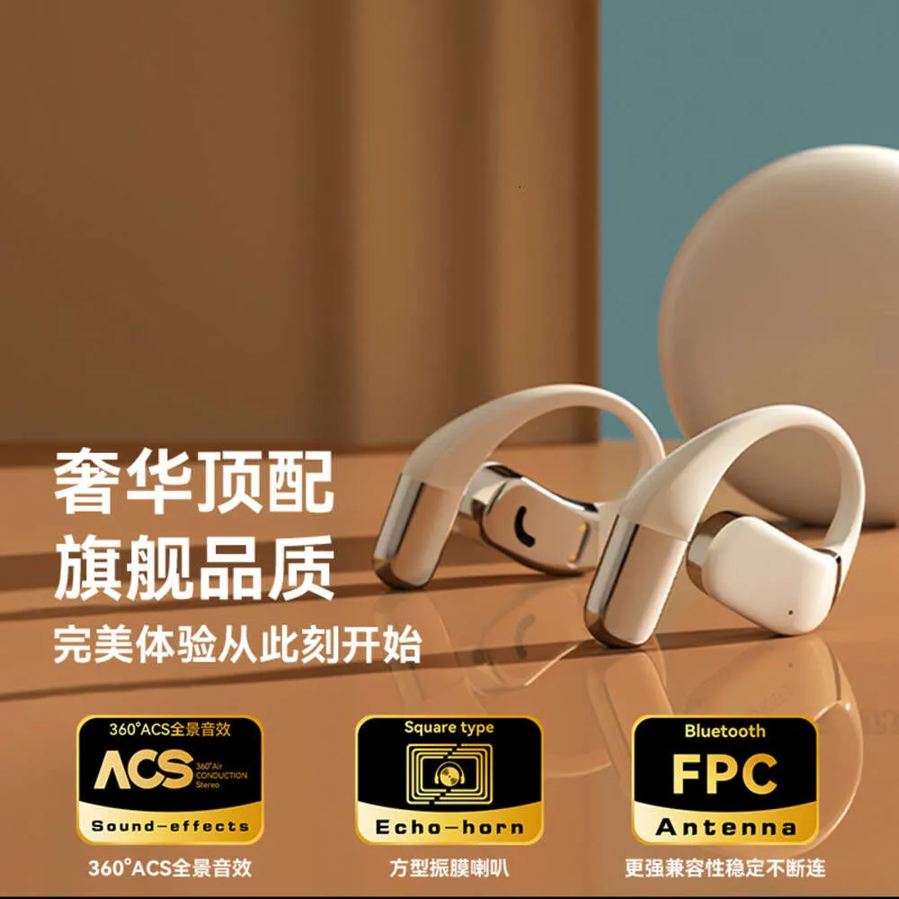 New OWS Open Wireless Headphones ENC Noise Reduction Low Delay Bluetooth 5.4 Non in Ear Sports Earphones