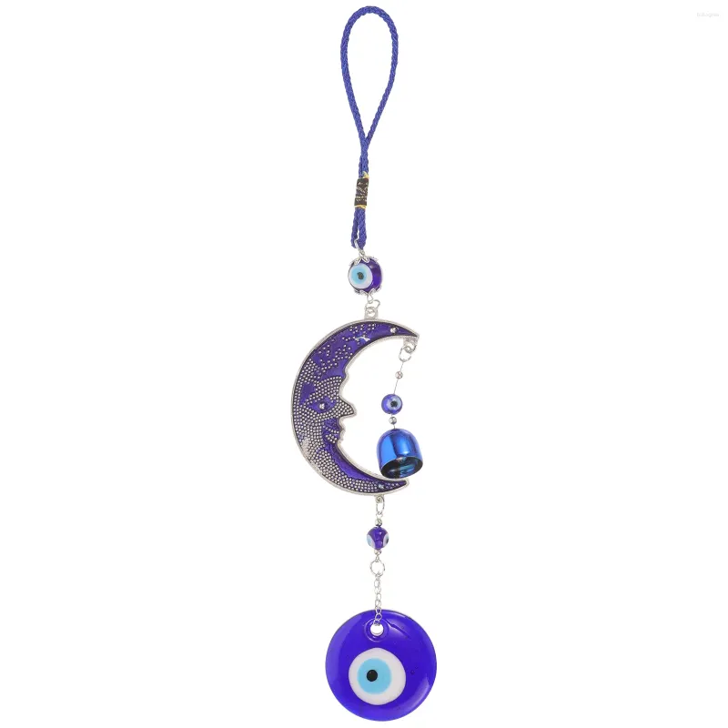 Decorative Figurines Evil Eye Window Suncatcher With Moon Pendant Garden Decoration