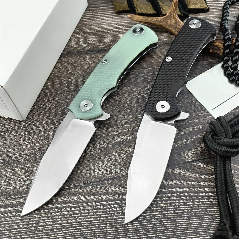 Nouveau D2 Steel Blade G10 Gandage de haute qualité 8,58 '' Couteau pliant EDC Camping Outdoor Hunting Multitool Survival Self-défense Fishing Pocket Couteau avec clip de poche