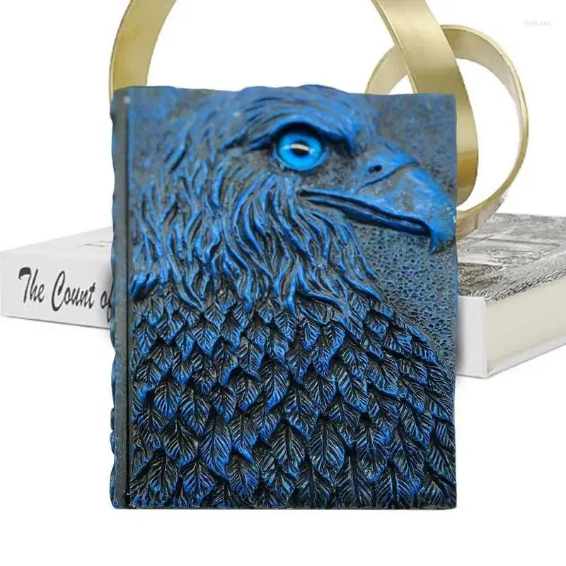 Estatuetas decorativas diário dnd com um livro de águia exclusivo em relevo em 3D.