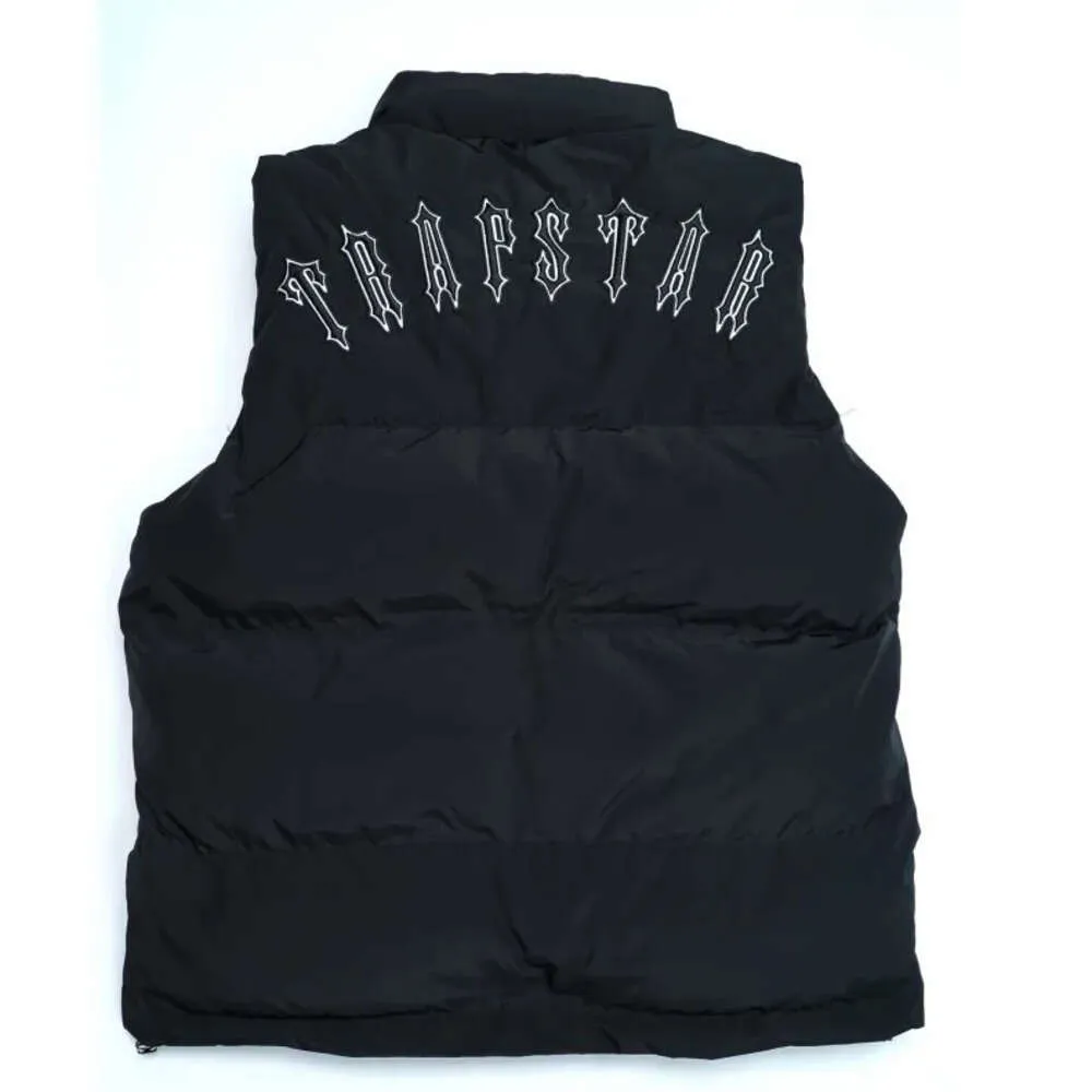 2024 Men Trapstar Down Vest Designer Puffer Vests Mens Waistcoat Winter Unisex Couple Bodywarmer Womens Jacket Sleeveless Outdoor Warm Thick Gilet mn668