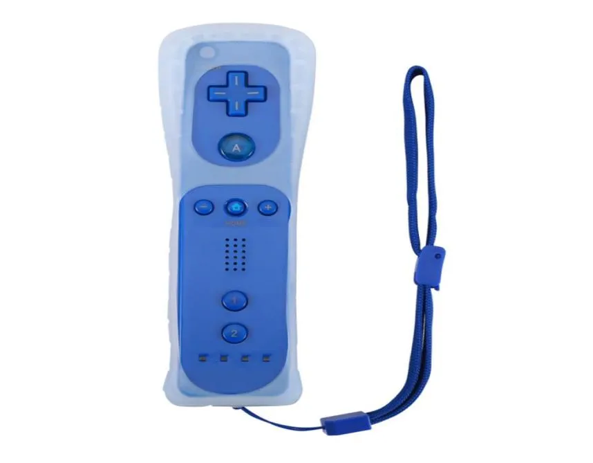 Game Motion Plus Remote Nunchuck Controller Wireless Gaming Nunchuk Controllers avec SILICON CASE STRAP pour Nintendo Wii Console7515554