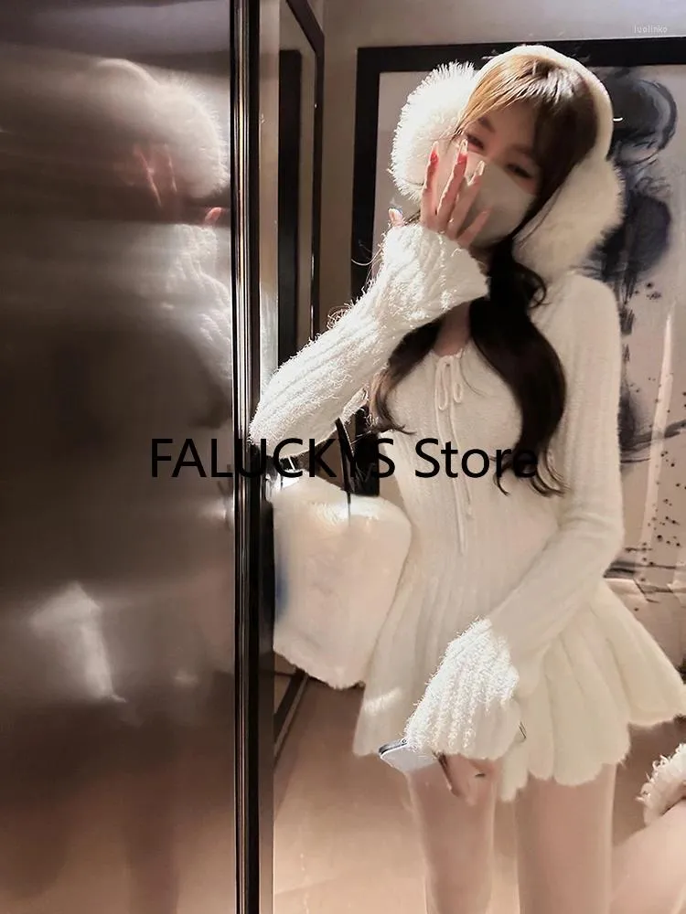 Casual Dress Korean Style Slim Fit Floor-Length Hooded Pullover Polyester  Dress for Women Autumn from Dhgate Basic & Casual Dresses - price 38.88