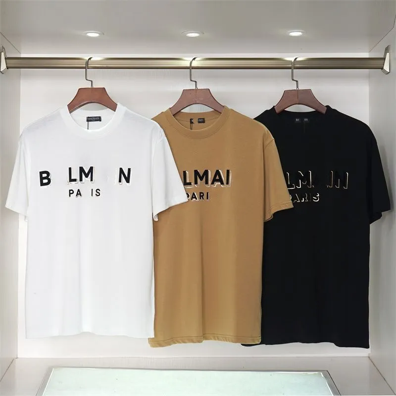 Livraison gratuite Designer Hommes Tees Fashion Summer Coton Round Round Neck Letter Imprimé Classic Fashion Marque Vêtements pour hommes T-shirts