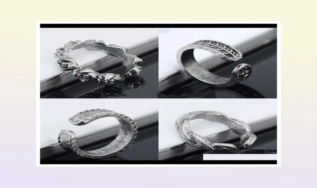 Кольца носка кольца кольца кузов ювелирные украшения доставка 2021 Винтажный ретро -антикварный пляжный пляжный панк -слон Луна