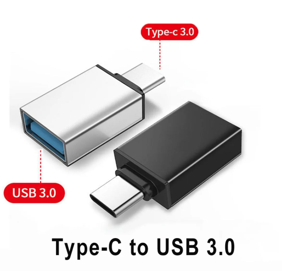 METAL USB 30 Typ C OTG Adapter Male till en kvinnlig omvandlarfunktion för MacBook Google Chromebook Phone8116533