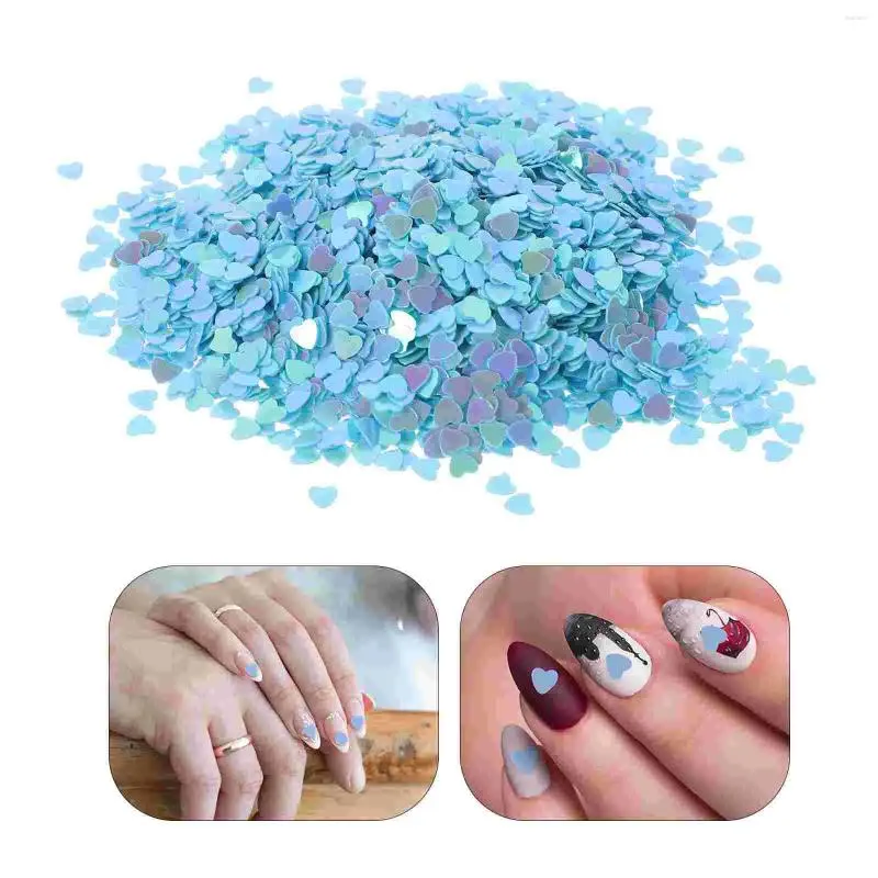 Decorative Figurines 5 Sets Heart Nail Sequins Makeup Manicure Supplies Table Confetti