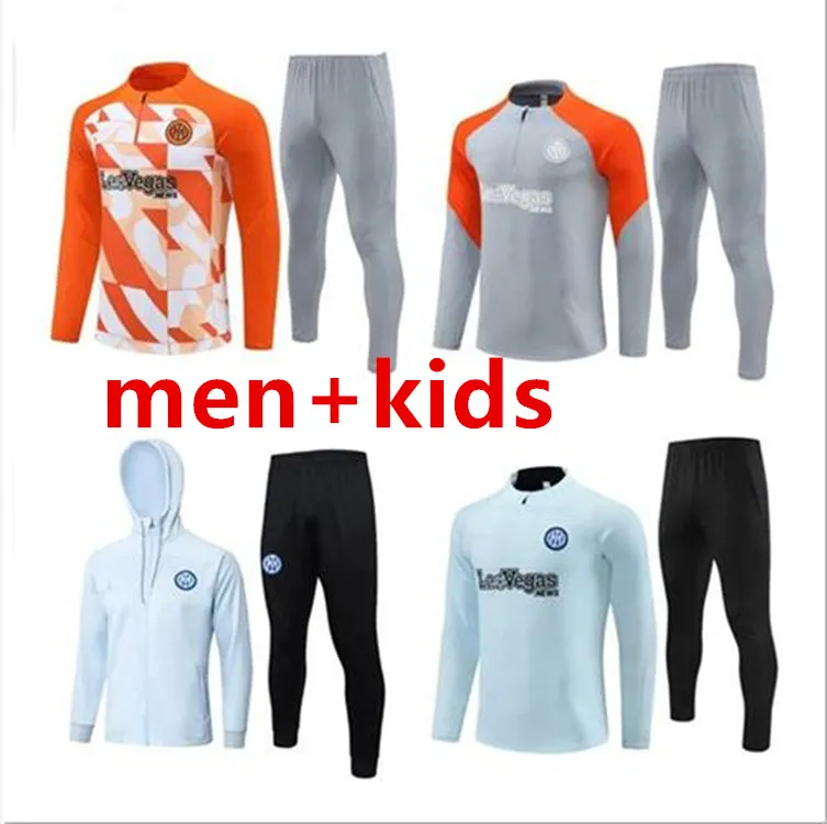 2024 25 Inter Tracksuit Lautaro Chandal Futbol Soccer Milano Training Suit 23 24 Milans Men and Kids Camiseta de Foot