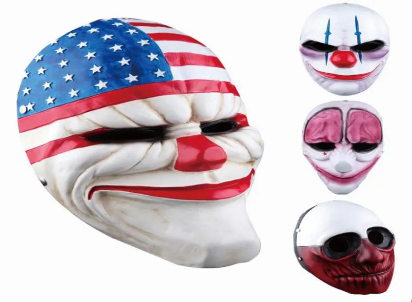 Clown Masks For Masquerade Party Scary Clowns Mask Payday 2 Haoween Horrible Mask 4 Styles Haoween Party Masks5491330