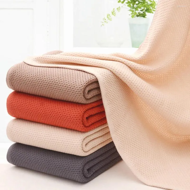 Handduk Portabel honungskaka absorberande snabbtorkande hushållens badrum Bad Pure Cotton Jacquard Plain Fitness Simning