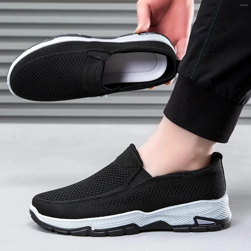 Casual Shoes Women's Solid Color Mesh Sneaker Fashion Breathable Non Slip Soft Sole High Quality Footwear Walking Mens