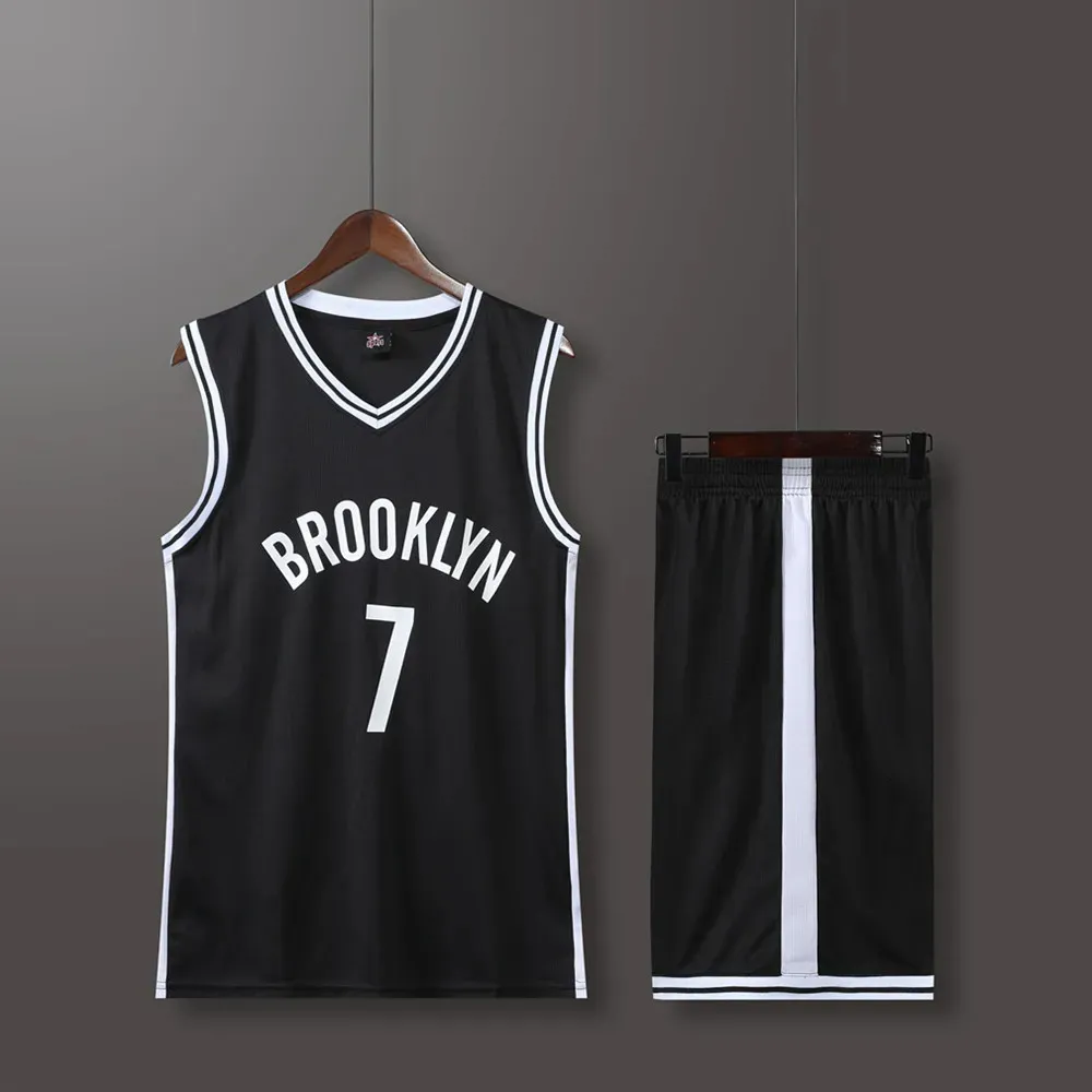 Mens set netten nr. 7 basketballirsys Primaire game Team Uniforme trainingsvest met korte mouwen en shorts 240408