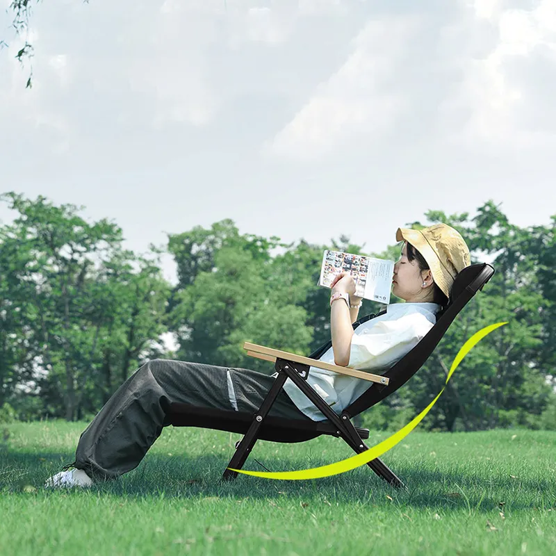 outdoor metal recliner chair