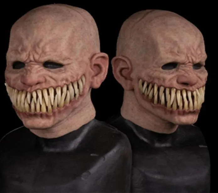 Party masker vuxen skräck trick leksak skrämmande prop latex mask djävul ansikte täcker terror läskigt praktiskt skämt för halloween prank toys6324999