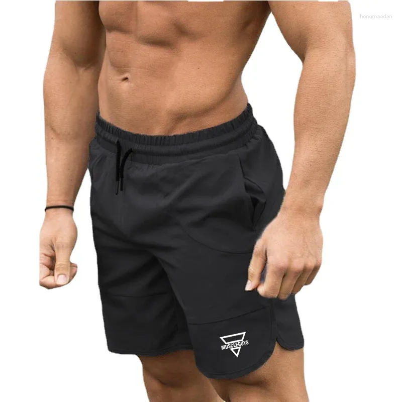 Shorts maschile da uomo Summer Quick Dry Workout Bodybuilding Fitness Gym Sports jogging con tasche allenamento di tennis