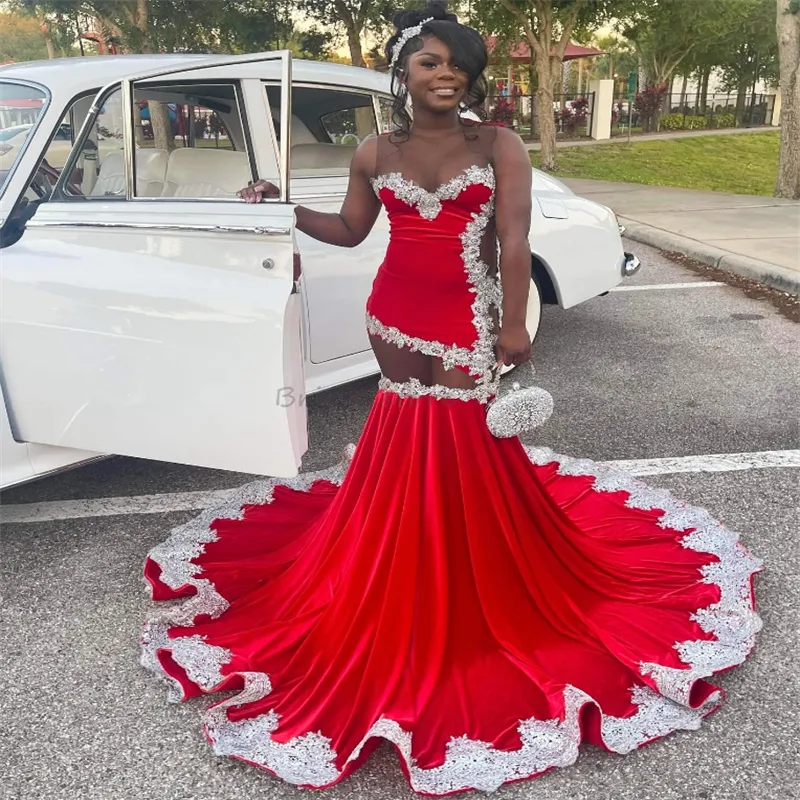 Elegant Red Lace Fishtail Dress Burgundy Mermaid Prom Dress,Lace Elegant  Evening Dress,Strapless Prom Dress PD00052, US18W Red