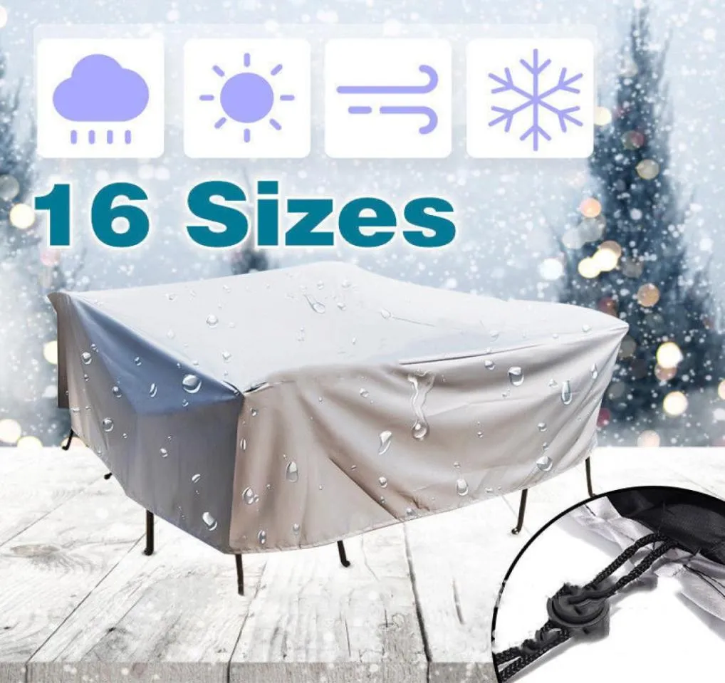 20size Buiten Waterdichte stofbestendige deksels meubels Sofa stoel tafelbedekking tuin terrasbeschermer regen sneeuwbeveiliging covers T2001524883333