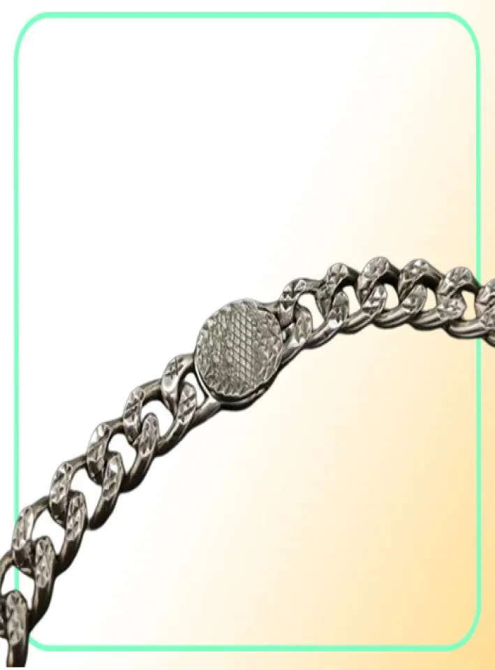 2020 braccialetti d'oro Gioielli Diamond ghiacciato Miami Cuban Link a catena MENS HIP Hop Hop Gioielli6970746