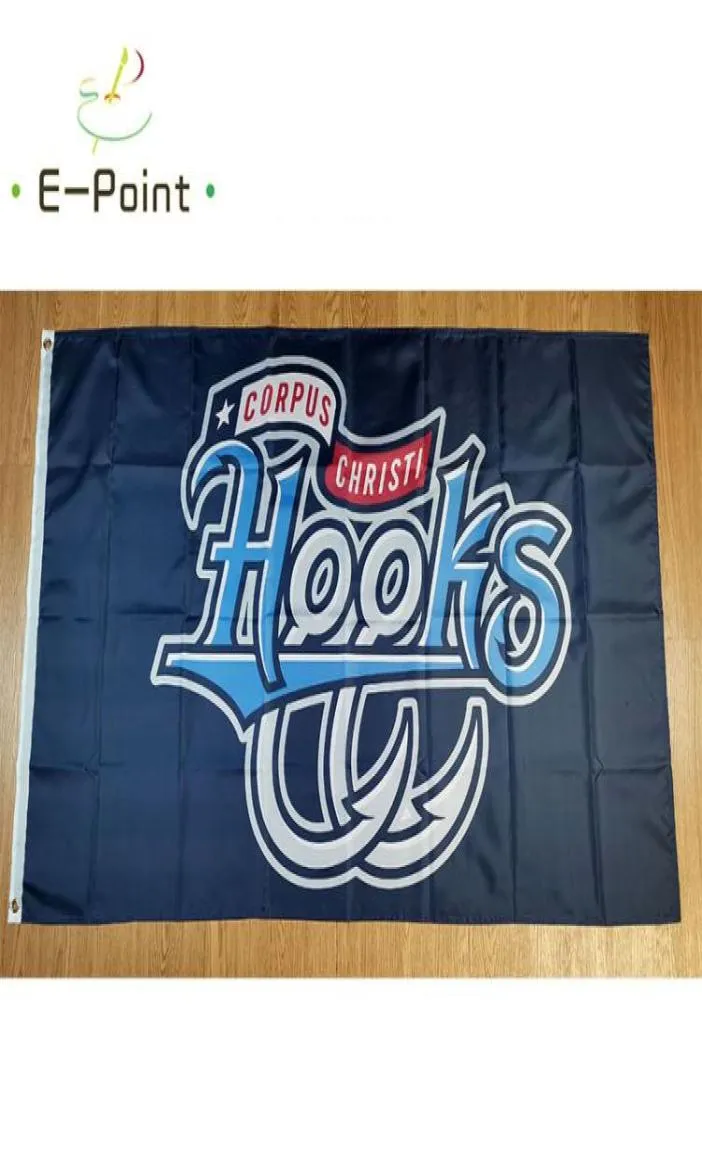 Milb Corpus Christi Hooks Flag 35ft 90cm150cm Polyester Banner Decoration Flying Home Garden Festive Cadeaux 8733085