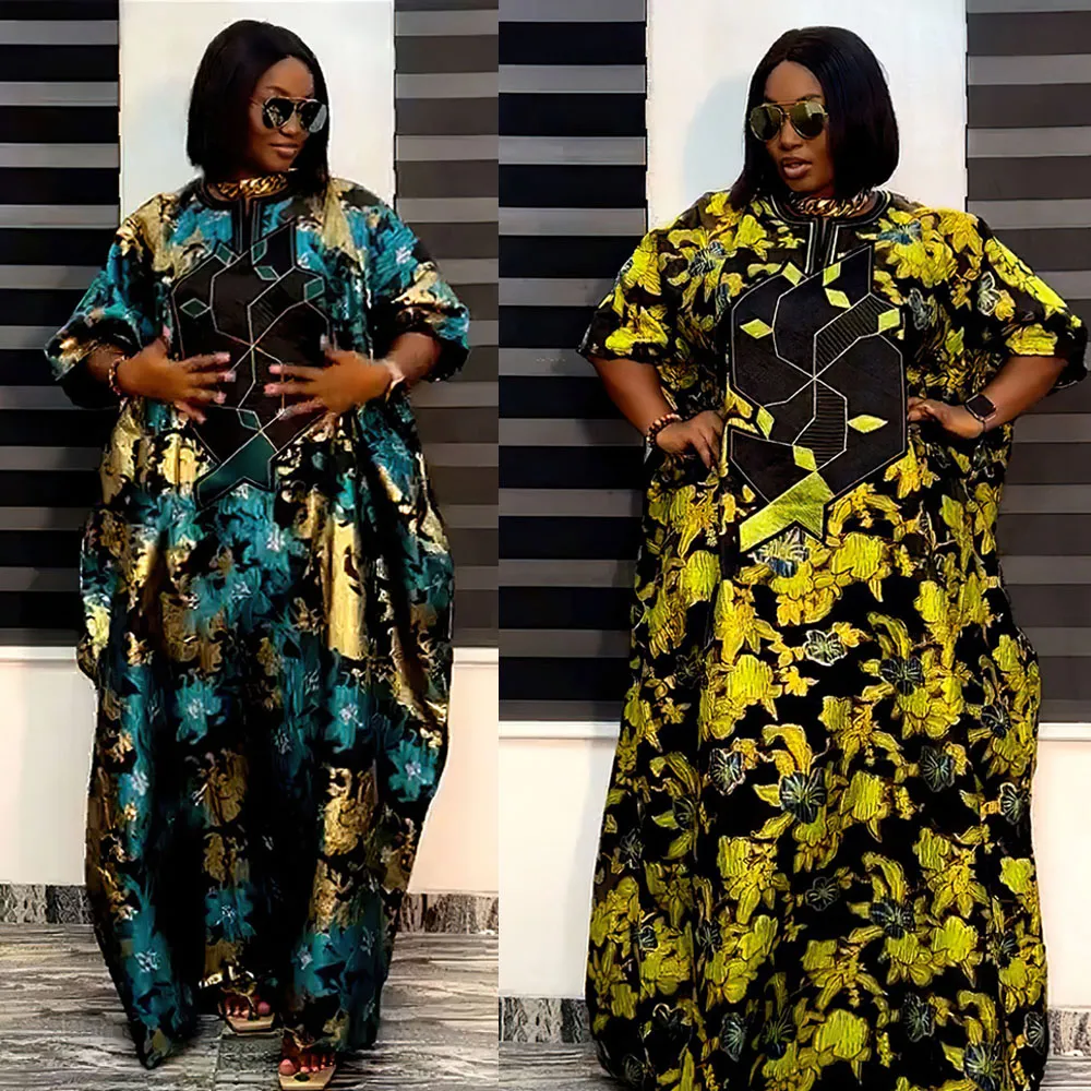 Dashiki Print Long Dresses for Women Plus Size African Clothing Polyester  Maxi Robe from Dhgate Plus size Dresses - price 33.38