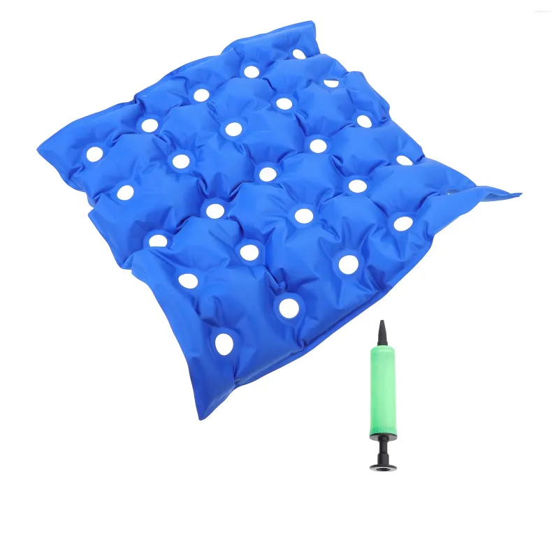 Cuscino 1pc sedia sedile gonfiabile sedia PVC sedia a rotelle (blu)