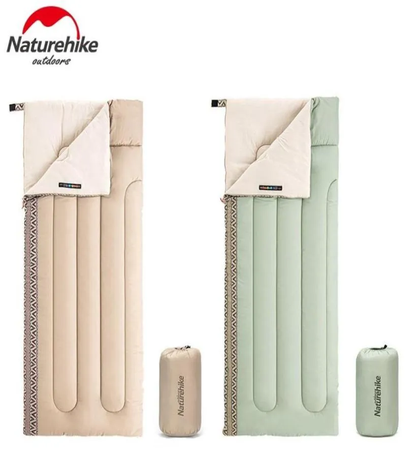 NatureHike L150 enveloppe de coton portable ultralaile Sac de couchage épissé 3 saisons Camping Travel Tente respirant