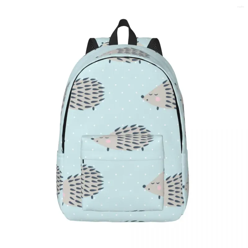 Backpack School ToBag Student Cartoon Hedgehog z polną kropki na laptopie na ramię