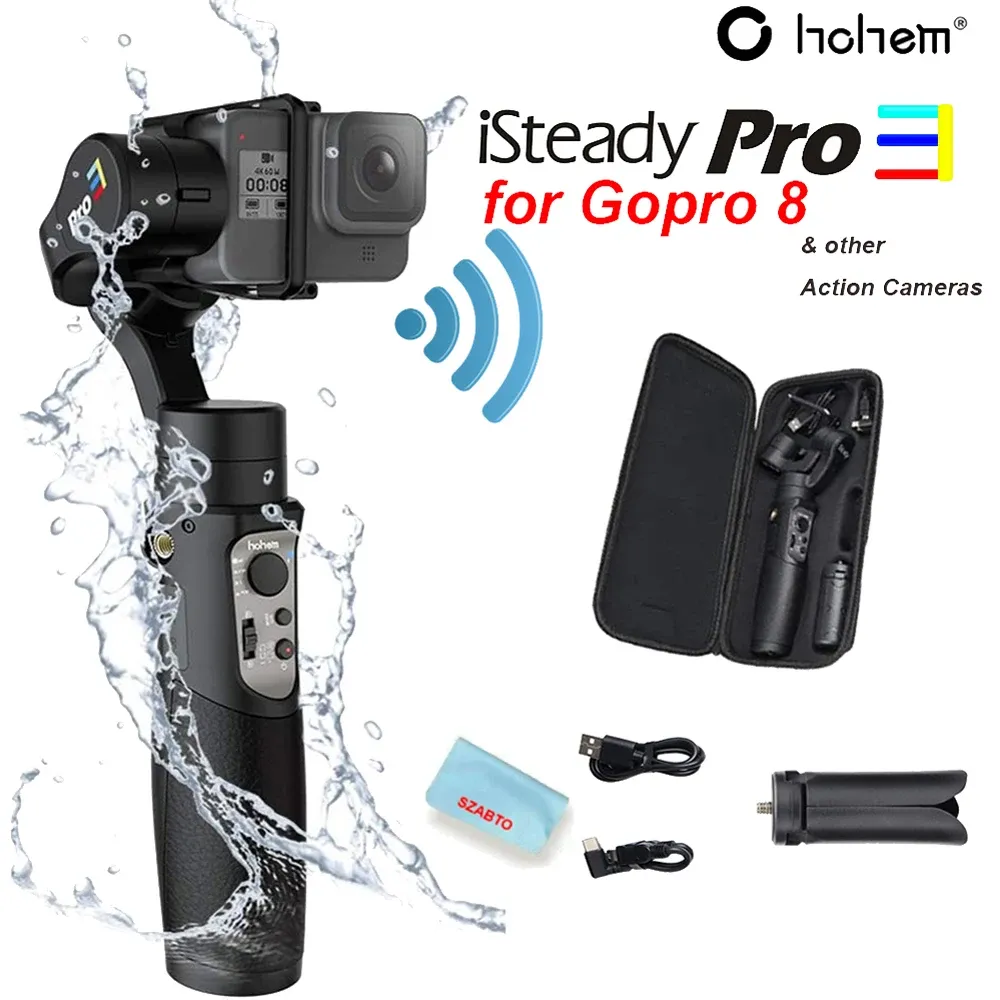 Gimbals Hohem Istady Pro 3 3Axis Handheld Gimbal Stabilizer voor actiecamera's GoPro Hero Dji Osmo Action Insta360 One R Sony Rx0 Yi