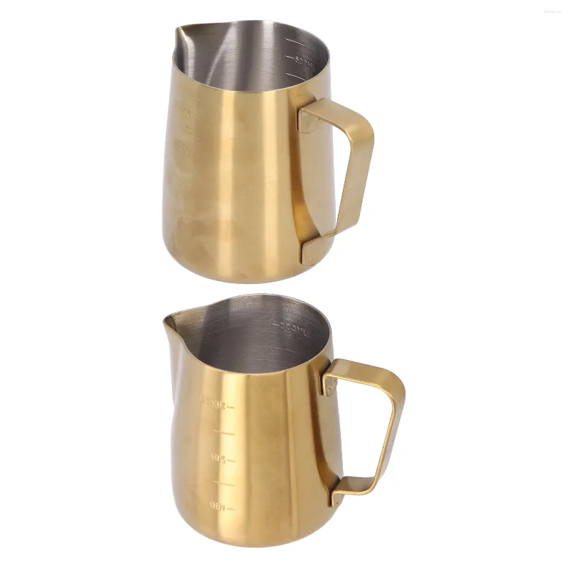 Mugs Coffee Steaming Pitcher Frothing Cup Milk 304 Stainless Steel For Bakery Home