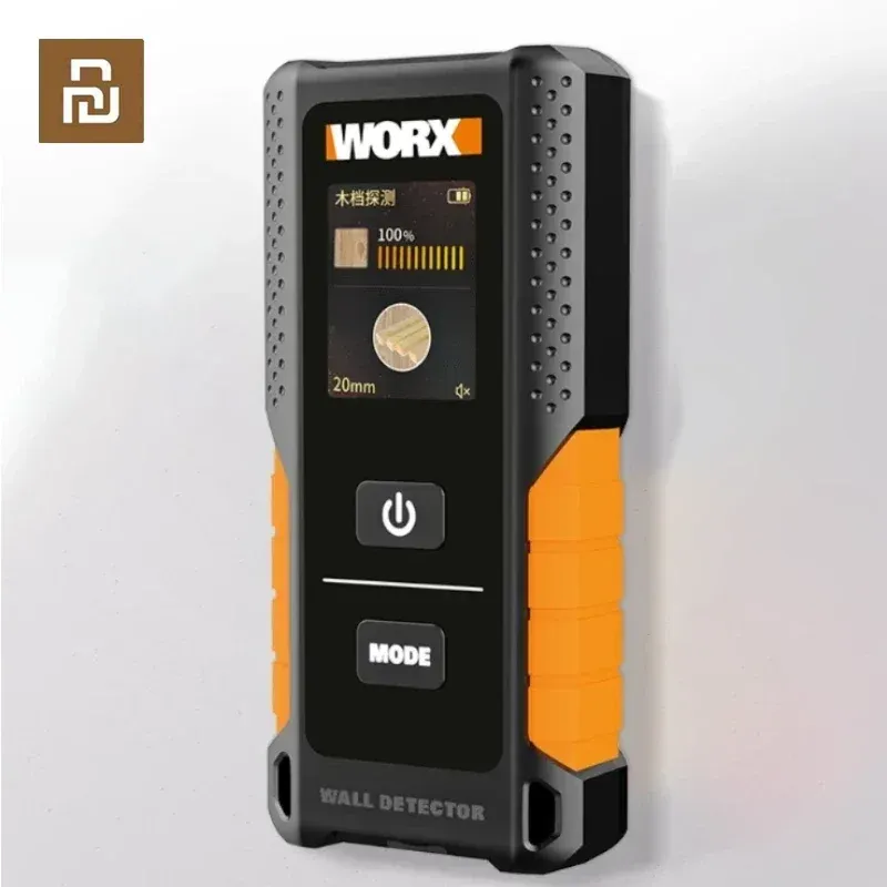 Аксессуары Youpin Worx Stud Finder WX085 3IN1 Многофункциональный детектитор стен Металлический детектор кабеля Woodac Digital Display Detectors USB