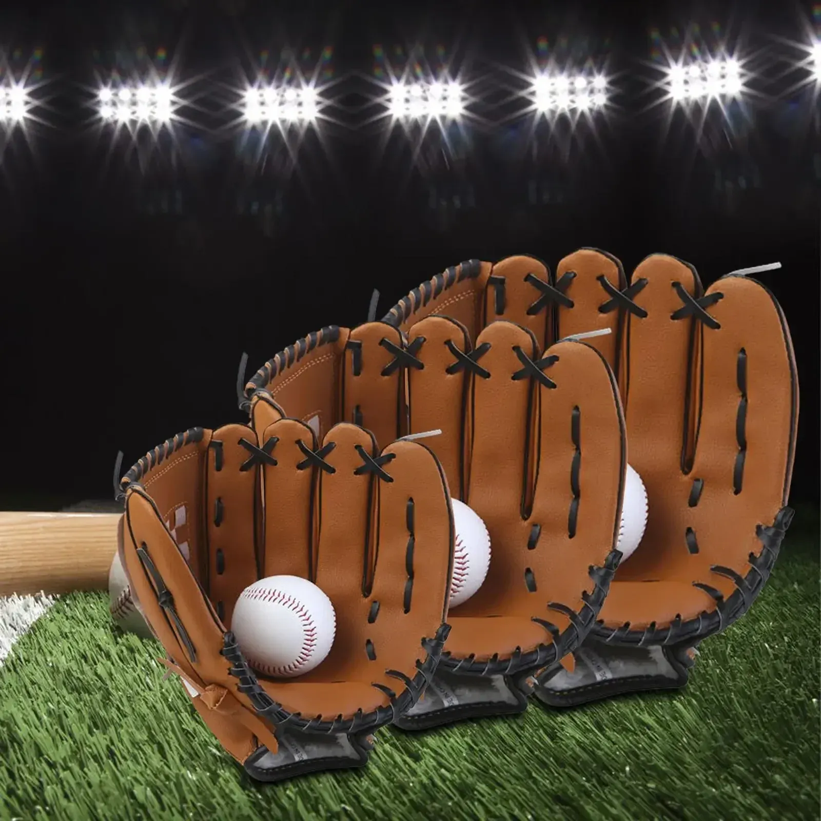 Premium Thickened Baseball Glove, Durable Left-Hand Pitcher's Softball ...