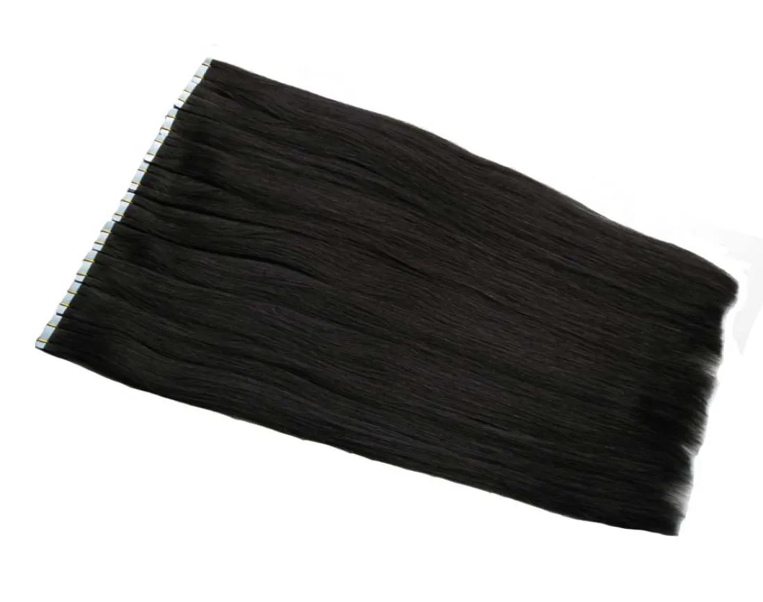 10 Quot 24quot -tape in natuurlijke mensenhaarverlengingen Ash Blonde Europese huid Remy Hair Extension 40GPAC2462161