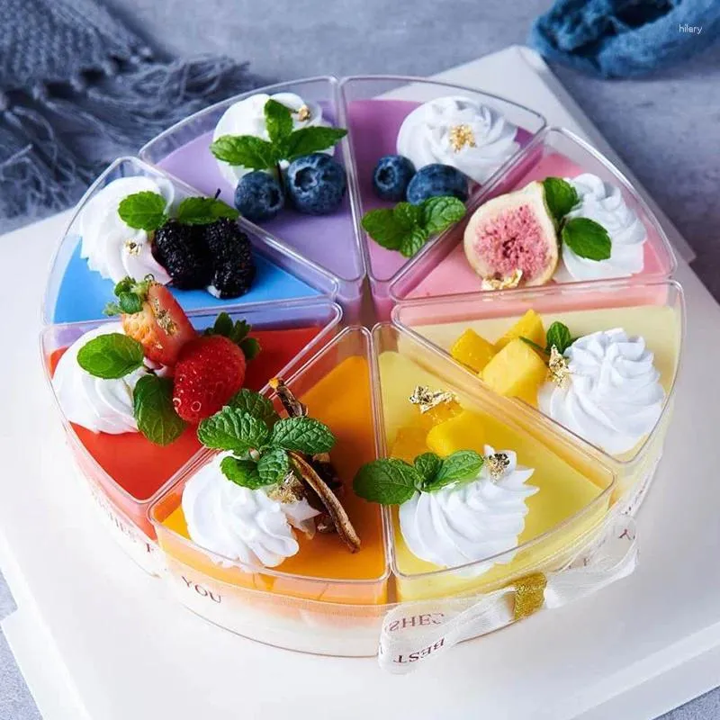 Kubki jednorazowe słomki 20pcs Kreatywne grube twarde plastikowe trasnparent ciasto tiramisu kubek ślubny przyjęcie urodzinowe uprzejmy pudding deser