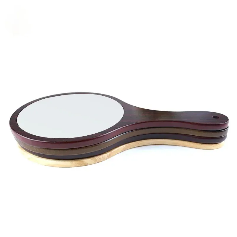 Handle rétro Handle cosmétique miroir lotus simple frame rond