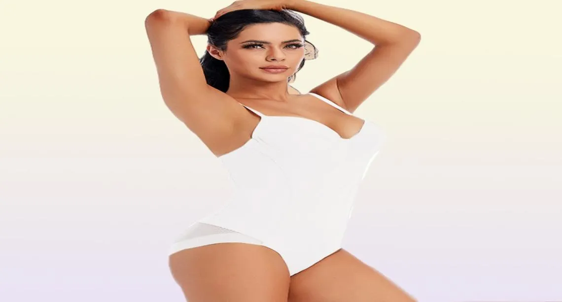 Bodys blanc sous-à-terre des femmes Shapers Stretch Color Couleur des sous-vêtements soyeux Shapewear 2208115726998