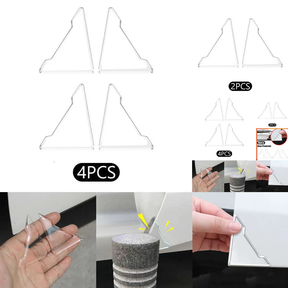 2024 2024 Universal Car Door Corner Anti-Collision Coverse прозрачный силиконовый защитник против скребков защита от дверей защита