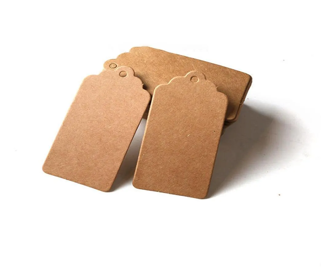 Blank Tag Listing Mark Sign Product Kraft Paper Flower Head Tags Carte Ménage Strures5641960