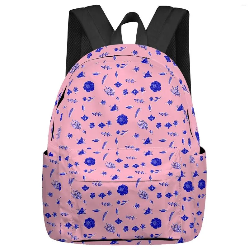 Backpack Flower Silhouette pozostawia róże torby studenckie w szkole laptop zwyczaj dla mężczyzn kobiety Kobieta podróż Mochila