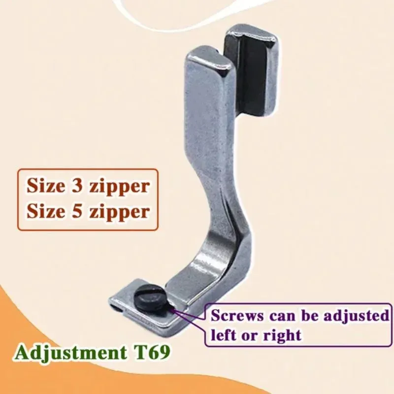 Adjustable Invisible Zipper Presser Foot For Sewing Machines - Fits Brother, Singer, Juki - View #5