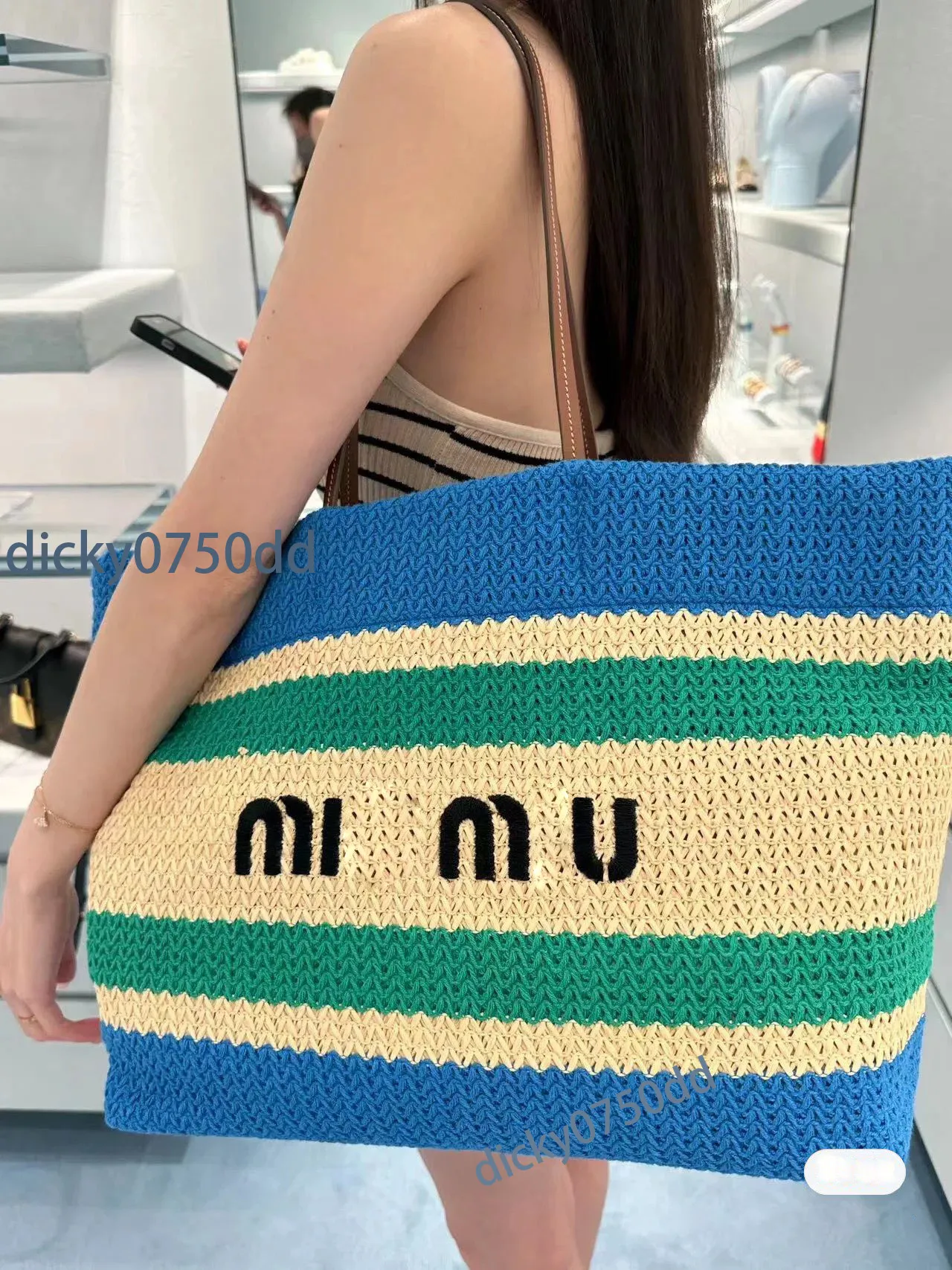 Miumiubag Designer Sag Sate Satches Strain Beach Bag Multicolour Alwour Luxury Crochet Sadbags Женщины сумки с большими покупками открытая буква вышивка