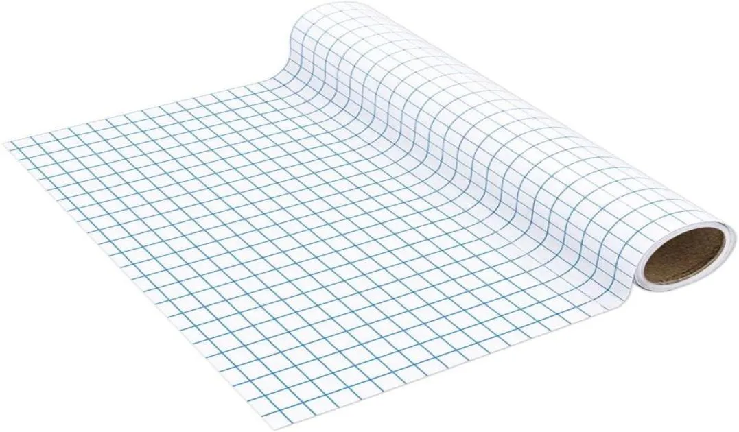 Naklejki okienne 12x200quot papierowe taśmę Tape Roll Blue wyrównanie Siatka do sylwetki Kameo Cricut Znaki kleju naklejka1596478