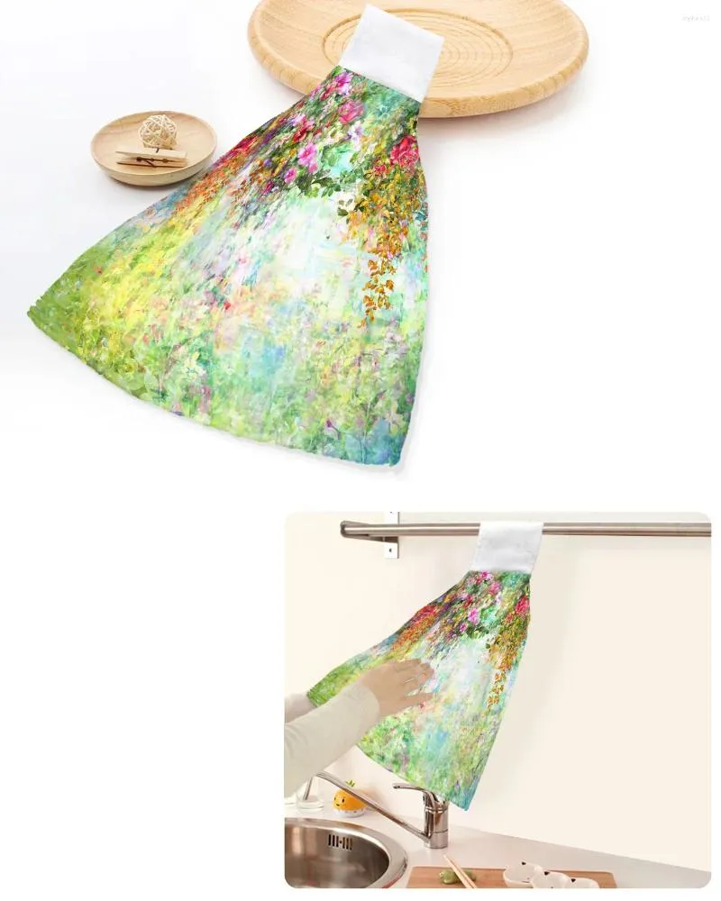 Serviette à fleur aquarelle Vineman Rose Morning Glory Mand Towels Home Kitchen Bathroom suspension Discrouss