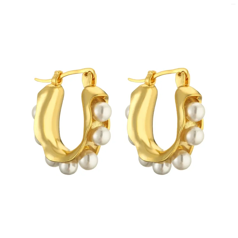 Orecchini per stalloni Ourni di orecchie da donna placcati con un regalo di gioielli di moda francese in cristallo oro oro in oro ovale in oro