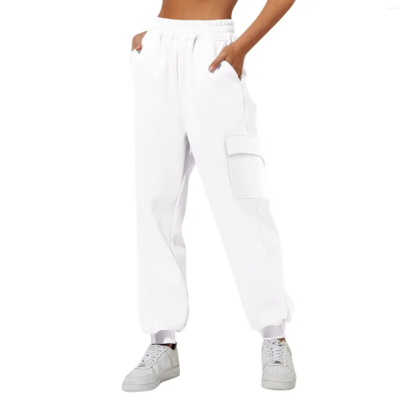 Pantalones para mujeres para mujeres Petite casual diario en el hogar al aire libre Cintura de elástica Palabos para mujeres Fashion for Women