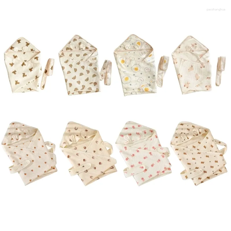 Dekens baby deken katoenen swaddles wrap met patroon voor born's en peuters multifunctionele kinderwagens deksel deksel