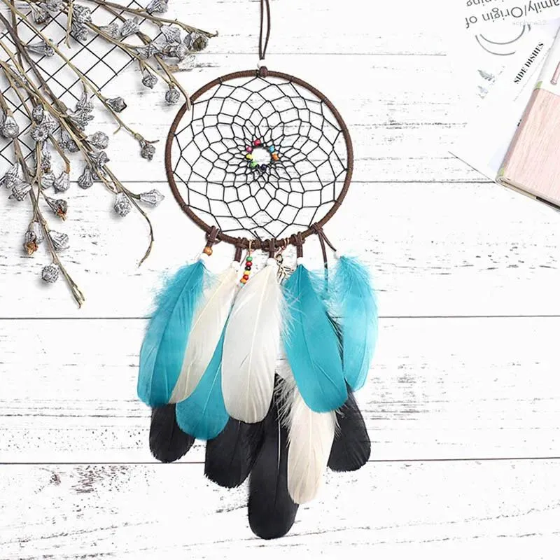 Decorative Figurines Original Handicraft Pendant Blue And White Dream Catcher Creative Wedding Decoration Gift Valentine Birthday