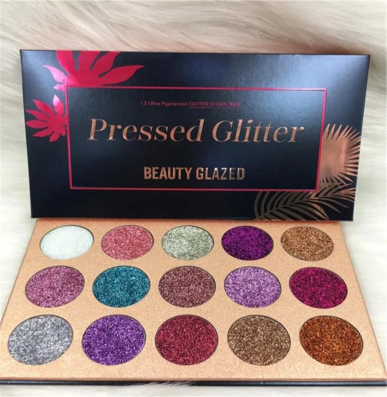 Qualité dans StockBeauty Palette de fards à paupières glacés glacés 15 couleurs Palette d'ombre à paupières Ultra Shimmer Face Cosmetics Ma2997075